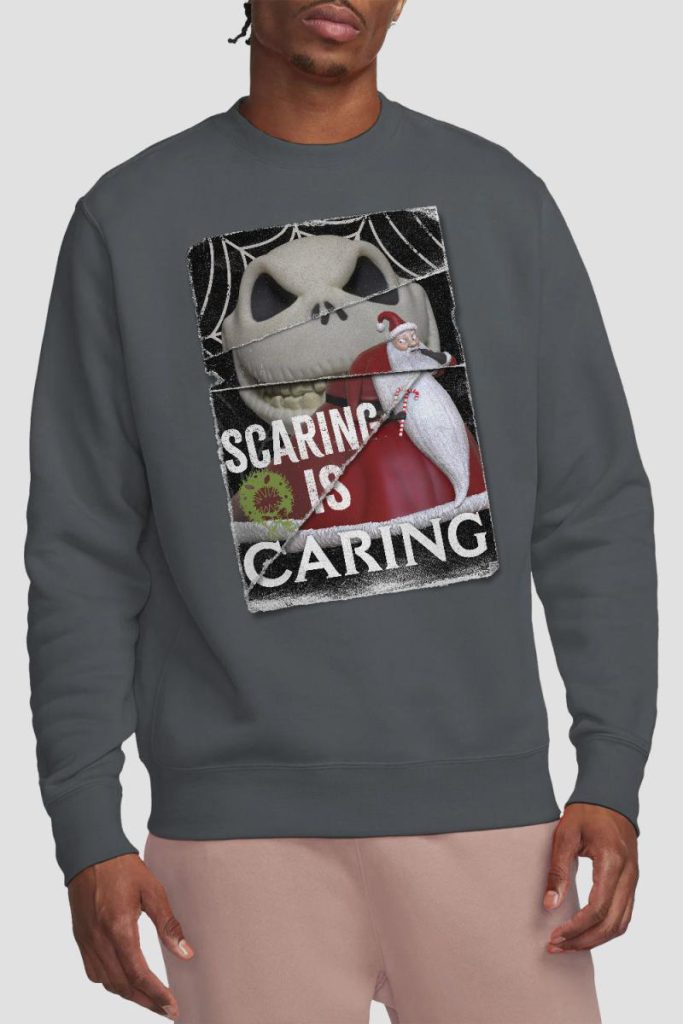 The Nightmare Before Christmas Scaring is Caring Sweatshirt Charcoal from Debenhams