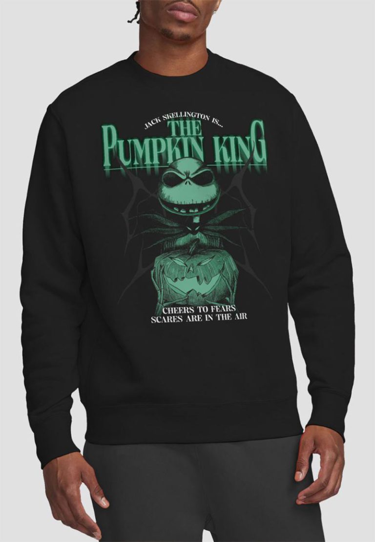 The Nightmare Before Christmas The Pumpkin King Cheers To Fears Sweatshirt, Black from Debenhams