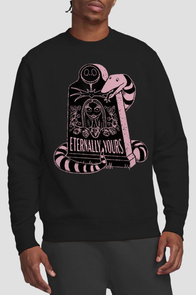 The Nightmare Before Christmas Valentine, Eternally Yours Sweatshirt Black from Debenhams