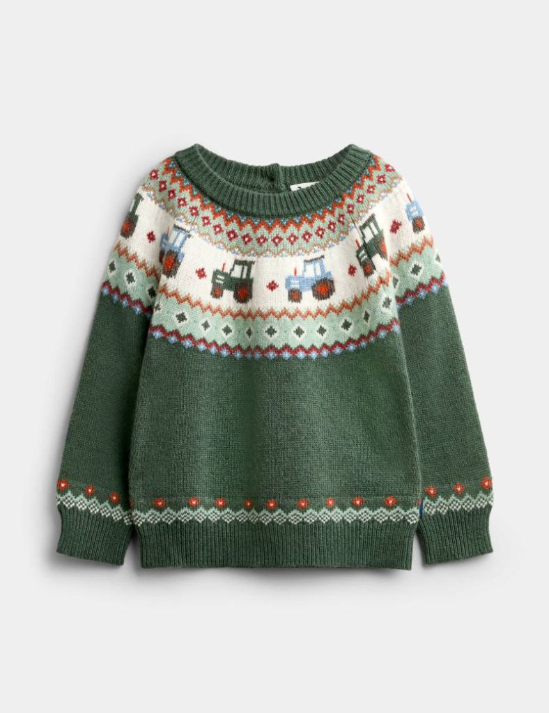 Tractor Fair Isle Jumper Christmas jumper from Marks & Spencer
