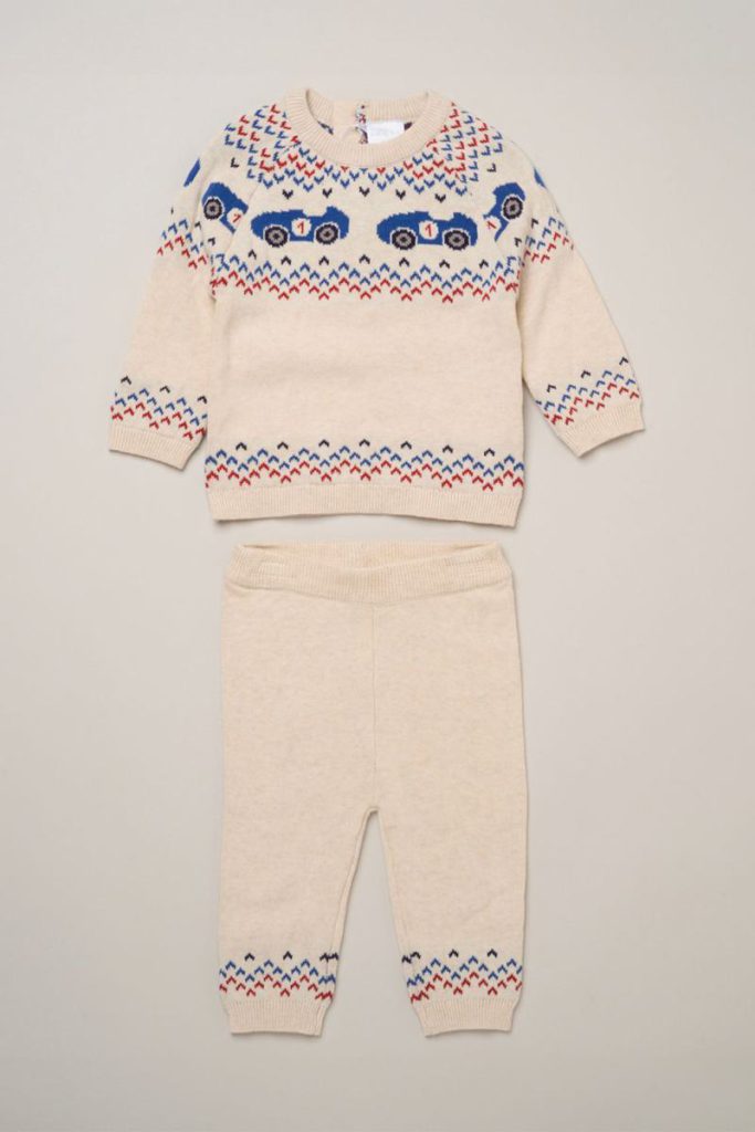 True Knit Fair Isle Car Jumper and Trousers Set Christmas jumper from Debenhams