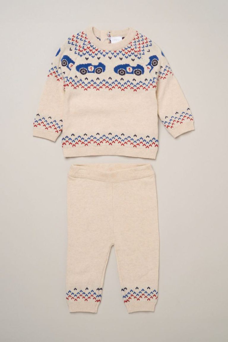 True Knit Fair Isle Car Jumper and Trousers Set Christmas jumper from Debenhams
