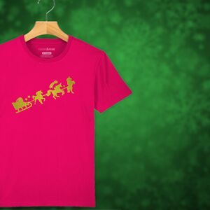 Unicorn Sleigh Kids Christmas T Shirt from Not On The High Street