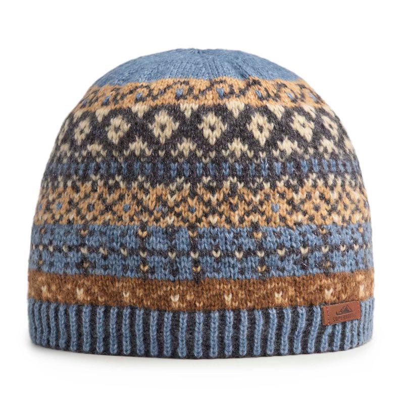 Unisex Fair Isle Knit Beanie Hat in Oxna Ocean Christmas jumper from Debenhams