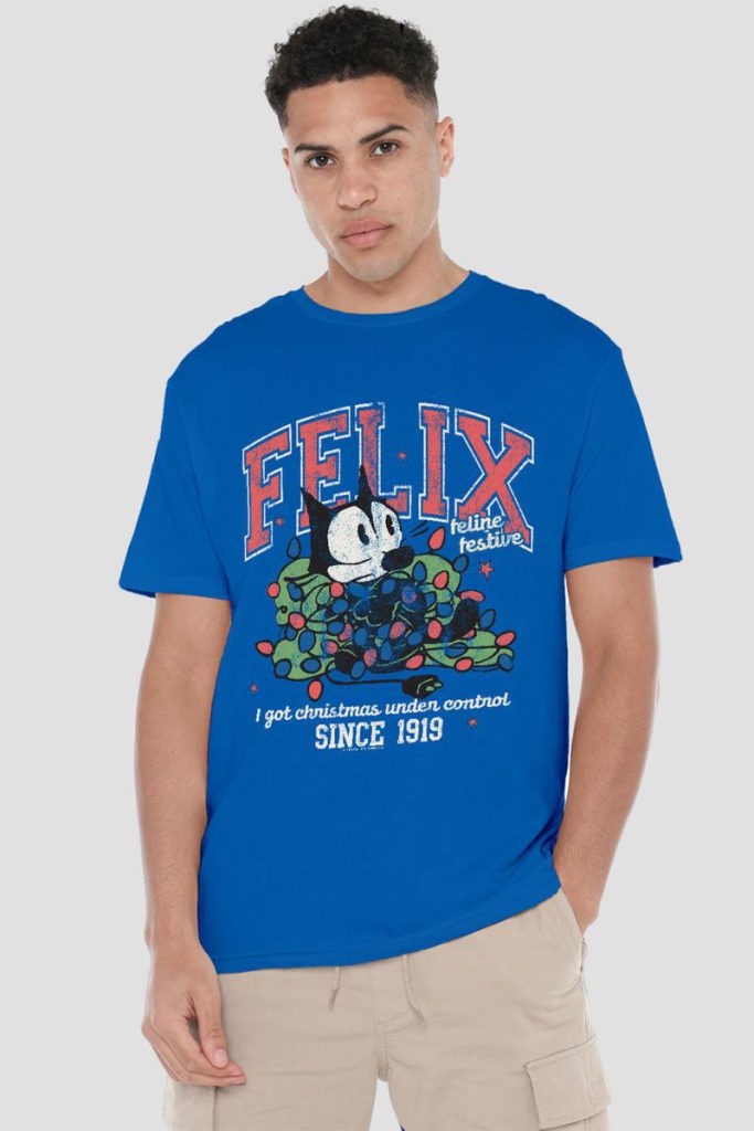Universal Felix Feline Festive T Shirt, Royal from Debenhams