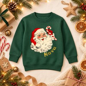 Vintage Santa Personalised Kids Sweater Christmas jumper from Not On The High Street