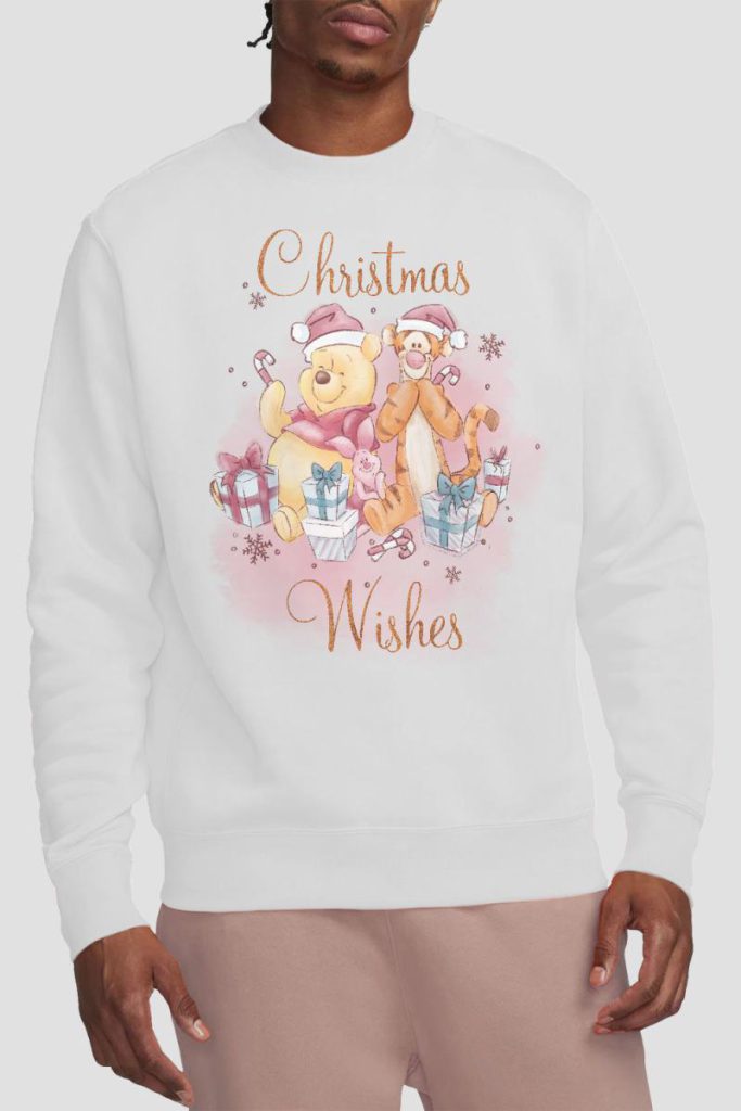 Winnie The Pooh Christmas Wishes With Pooh, Tigger, Piglet Sweatshirt White from Debenhams