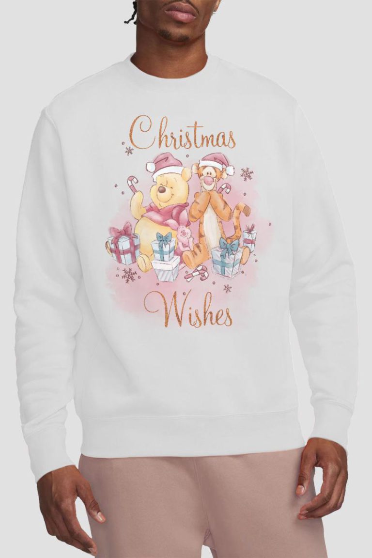 Winnie The Pooh Christmas Wishes With Pooh, Tigger, Piglet Sweatshirt White from Debenhams