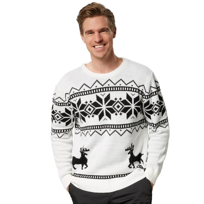 Winter Wonderland Christmas Jumper Black in White from Debenhams