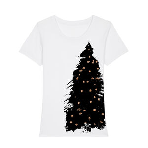 Womens Christmas Tree Organic Tshirt / Vegan Tshirt from Not On The High Street