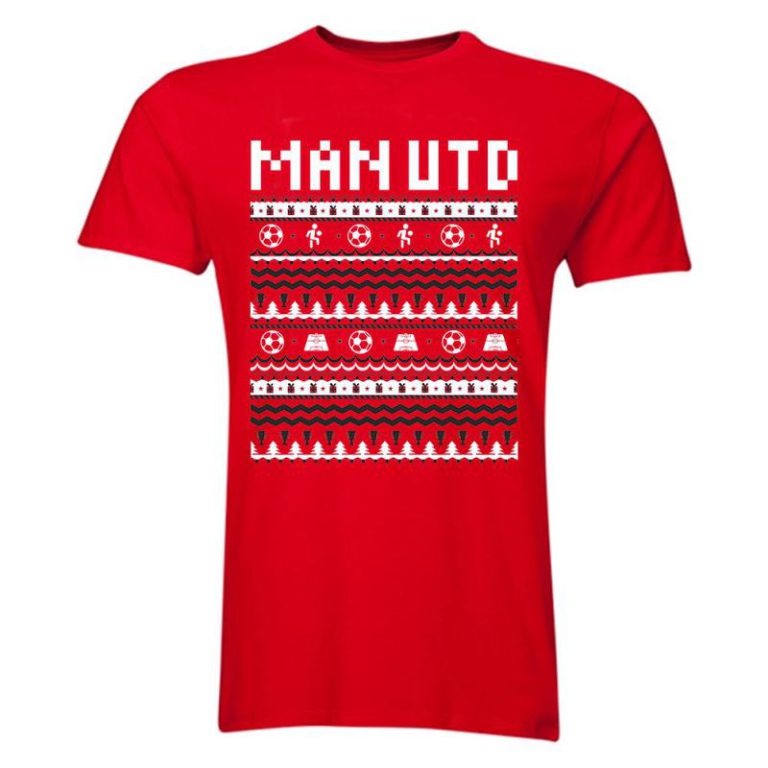 Womens Man Utd Christmas T Shirt Red from Debenhams