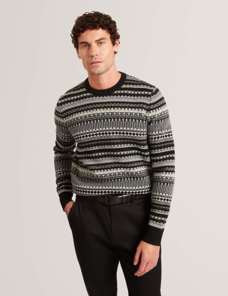 Wool Rich Fair Isle Crew Neck Jumper Christmas jumper from Marks & Spencer