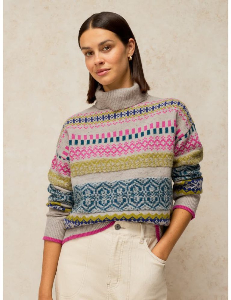 Wool Rich Fair Isle Roll Neck Jumper Christmas jumper from Marks & Spencer