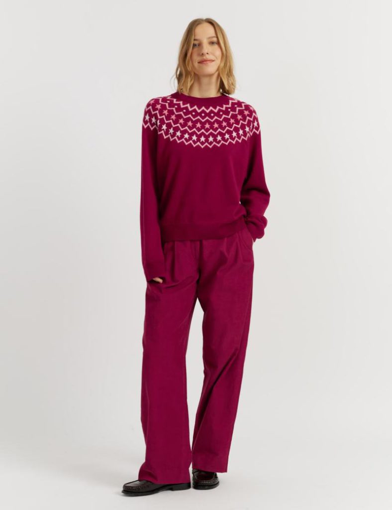 Wool Rich with Cashmere Fair Isle Crew Neck Jumper Christmas jumper from Marks & Spencer