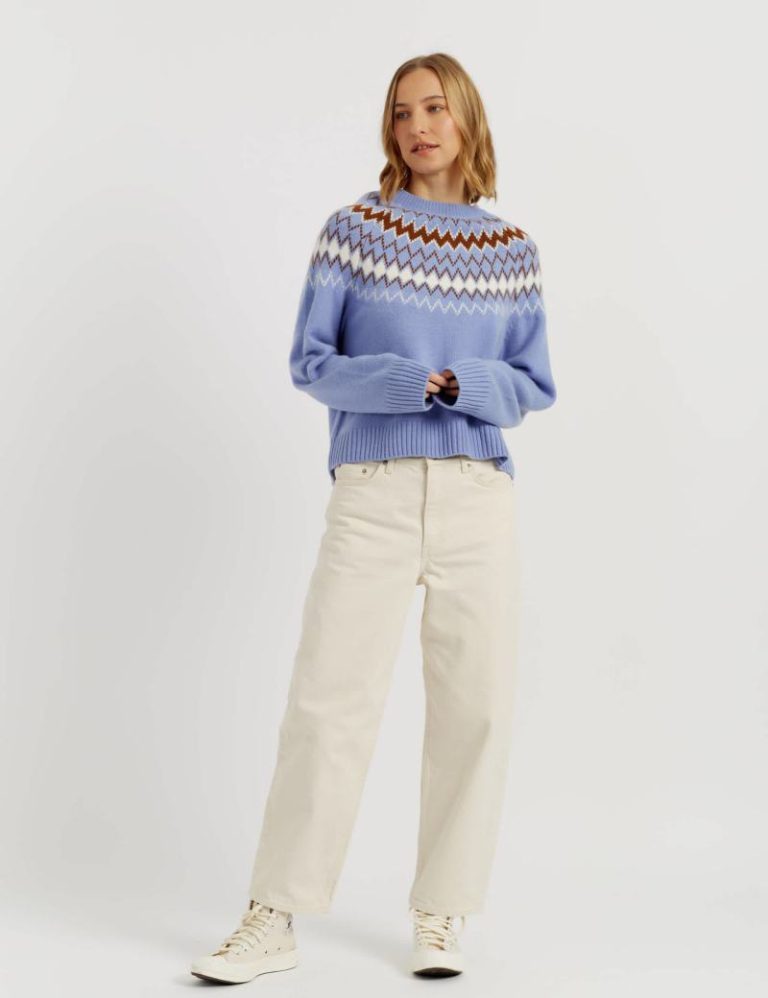Wool With Cashmere Fair Isle Textured Jumper Christmas jumper from Marks & Spencer